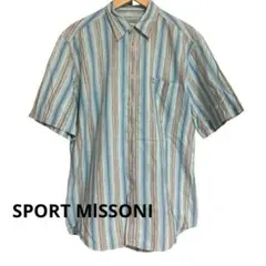超美品！SPORT MISSONI 半袖ストライプシャツ niko∞2525