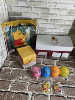くまのプーさん グッズ（カプセルトイ、スリッパ、タオル、ラバーS）　まとめ売り