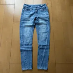 antiqua 立体裁断デニムパンツ ヴィンテージ色落ちブルーXSのサムネイル