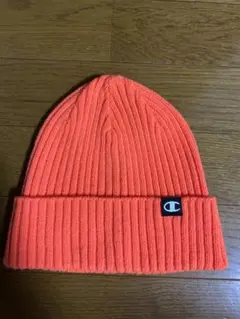 Champion オレンジ ニット帽