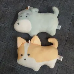 つぶらな瞳の犬 シュナウザー チワワ ぬいぐるみ キーホルダー
