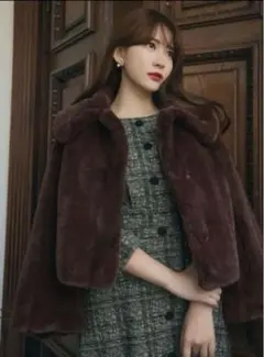 Her lip to Winter Love Faux Fur Coat