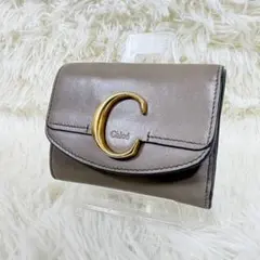 CHLOE クロエ Wホック ３つ折り財布 スモール トリフォールド Cロゴ
