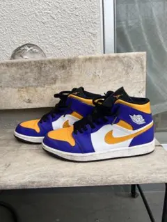 NIKE air jordan 1 mid lakers レイカーズ