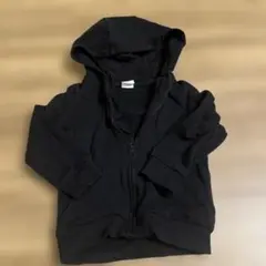 黒 ジップアップパーカー US 9-12M