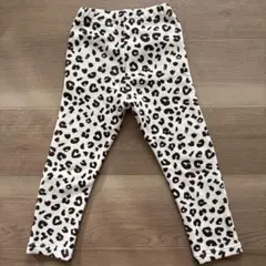 レギンスパンツ 裏起毛 レオパード 100 ボトムス 長ズボン