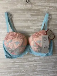 D75」トリンプ プレミアム レッドレーベル ダリアの花 ブラジャー