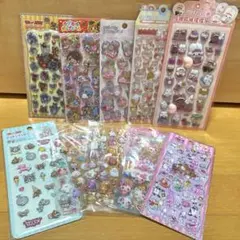 シール 10シートセット　プチドロップ.カプセルシール.おしりシールなど