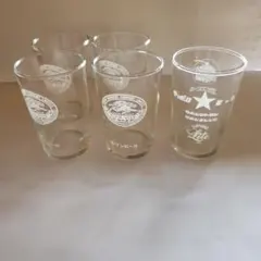 昭和レトロ　キリン　グラス4個&サッポロ、リボンシトロン,ヱビスビール1個