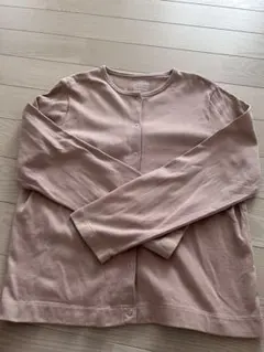 無印良品 ピンク 長袖カーディガン