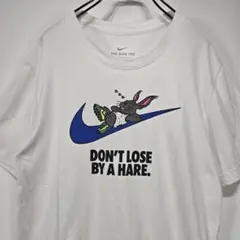 NIKE　半袖　Tシャツ　S　ビッグプリント　ロゴ　ホワイト　リユース　古着