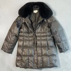 【美品】vintage ダウン90% ブルーフォックスファー コート Lのサムネイル