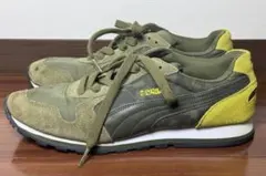 PUMA プーマ スニーカー カーキ 迷彩 27cm つま先リペア跡あり