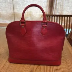Louis Vuitton レッド ハンドバッグ エピレザー