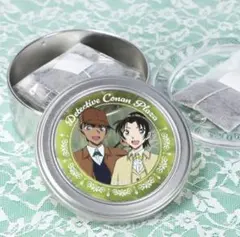名探偵コナン　コナンプラザ　ホームズマグネット缶入り紅茶　服部平次&遠山和葉