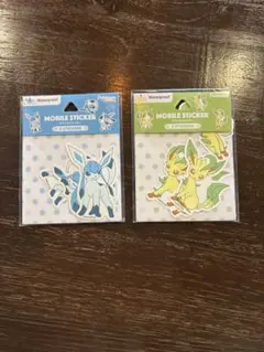 ポケモン グレイシア　リーフィア　モバイルステッカー 3枚入りのサムネイル