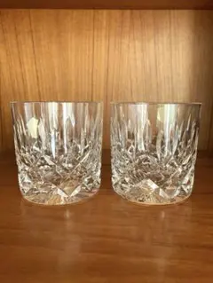 英国製　STUART CRYSTAL カットクリスタルグラス 箱入り　2個セット
