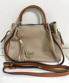 ベージュ トートバッグ