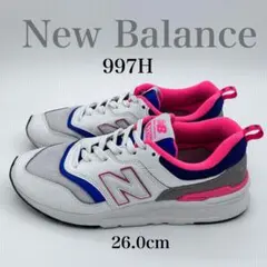 ✨超美品✨ ニューバランス 997H スニーカー 26cm ホワイト ピンク