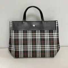 バーバリーロンドン ノバチェック 黒 トートバックのサムネイル