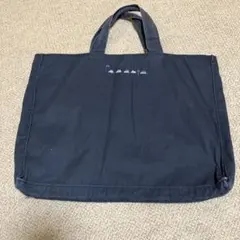 ファミリア　小学校受験　ネイビートートバッグ刺繍デザイン