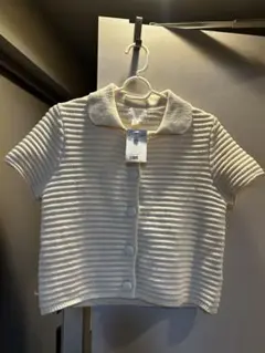 新品未使用タグ付き♡H&M 半袖ニット Sサイズのサムネイル