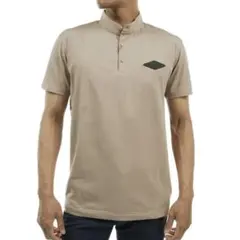 HERG1 エルグワン 半袖 スタンドカラー ポロ