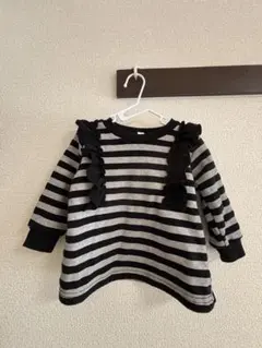 ストライプ長袖トップス80cm