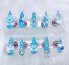 天使界隈モチーフ ネイルチップ