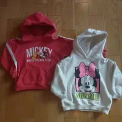 ZARA ミッキーマウス 赤 ミニーパーカー 104cm