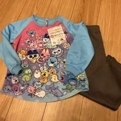 値下げ新品未使用タグ付き⭐︎たまごっちキッズ⭐︎光るパジャマ110cm長袖