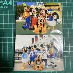 中古　ディズニーキャラクター　旧顔　レア　メモパッド　2種のサムネイル