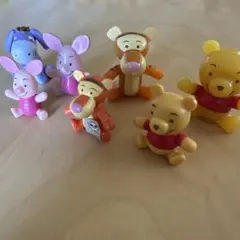 ミニフィギュア　プーさん　イーヨー　ティガー　ピグレット　7体