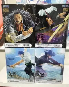 ワンピース フィギュア　戦光絶景 ゾロ ミホーククロコダイル 4体セット