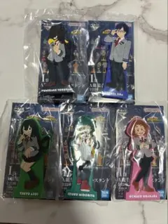 ★ ヒロアカ 一番くじ 紡がれる思い I賞ラバースタンド 5種 セット