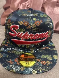 17ss シュプリーム Supreme 花柄 キャップ パープル フリーサイズ