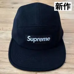 【極美品】最新作 Supreme 25FW Wool Camp Cap ブラック