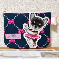 ＊コヤンイサムチョン＊リトルバレリーナ チワワ 16cmファスナーポーチ