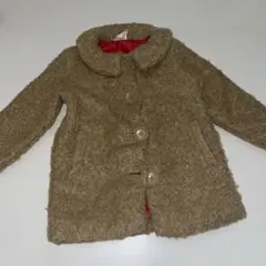 APPLSEED ベージュボタン付きコート 110 ２４時間以内発送