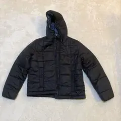 アディダス　adidas フード付中綿ジャケット 黒 L 軽量防寒