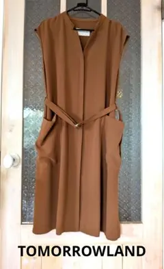 Tomorrow Land＊ 秋冬向き　ノースリーブ ロングワンピース　ジレ　Ｍ