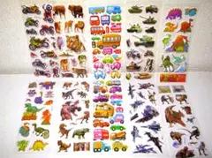 男の子向け【ぷっくりシール 20シート ミックス】立体 3D ステッカー 男子