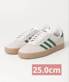 adidas GAZELLE ホワイト/グリーン スニーカー