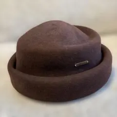 ★pupupu★様専用　カオリノモリ　トーク帽　ウール　ブラウン 57.5cm
