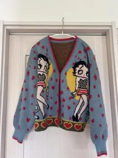 ROMWE Betty Boop ベティ・ブープ ニットカーディガン Mサイズのサムネイル