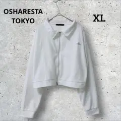 おしゃれスタ　パーカー　白　薄手　ダブルジップ　カットソー　大きいサイズ　XL