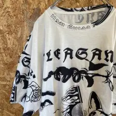 AE10023 SHENE 半袖Tシャツ ホワイト メンズ XXL ポス