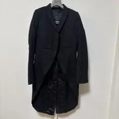 名作！AD2023SSコムデギャルソンオムプリュス二重袖ストライプ燕尾ジャケット 名作！AD2023SSコムデギャルソンオムプリュス二重袖ストライプ