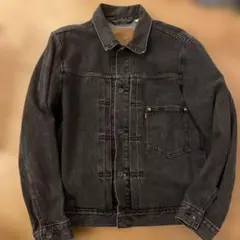 Levi's ブラック デニムジャケット 1stタイプ