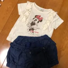 美品　ディズニートップス&ショートパンツ